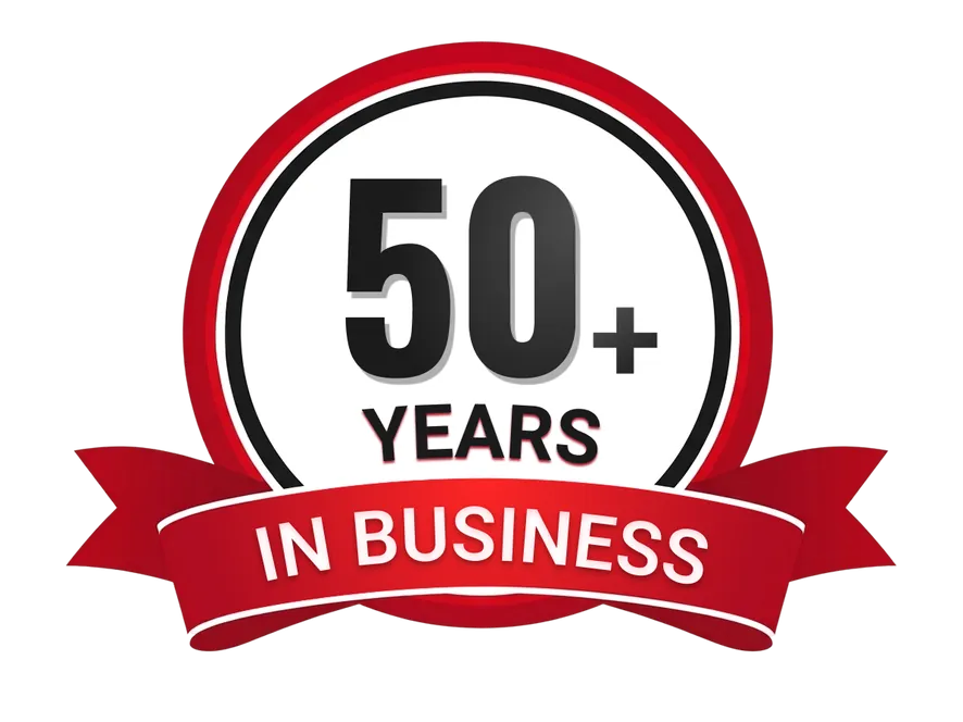 50+ years in business